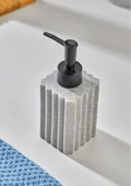 Taş Desenli Seramik Sıvı Sabunluk - Banyo Mutfak Sıvı Sabunluğu - 250 ML - 3