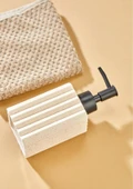 Taş Desenli Seramik Sıvı Sabunluk - Banyo Mutfak Sıvı Sabunluğu - 250 ML - 5