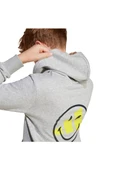 adidas Unisex Çocuk  Gri  Sweatshirt J SMI HOODIE JD3288 thumbnail 4