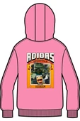 adidas Çocuk  Pembe  Sweatshirt GFX FZ HOODIE JZ9933 thumbnail 2