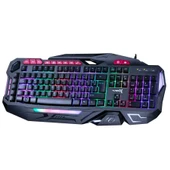 Turbox BladeDancer TR-GK103 USB Kablolu Gaming Standart Q Rainbow Aydınlatma Klavye - 1