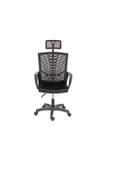 AYANAVM Siyah Fileli Bilgisayar Ofis Çalışma Sandalyesi Koltuğu Makam Koltuğu - 3