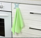 By Nevser® Mutfak Banyo Dolap Kapağına Takılan Meta Havlu Askılığı Aparatı - 3