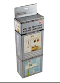 By Nevser® Askılı Raf Çok Fonksiyonlu Mutfak Banyo Tuvalet Tutacak ve Raf - 2