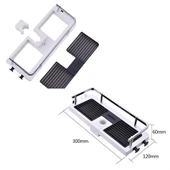 By Nevser® Banyo Direğine Asılabilir Köşelik Şampuanlık Sabunluk Çift Askılı Düzenleyici Raf Paslanmaz thumbnail 4