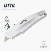 UTTIL AURA NATURA PRUK06-AN KOMPOSTLANABİLİR Vidasız Gövdeli Oto-Geri Çekmeli Maket Bıçağı - 2