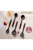 Emsan Atlas 5 Parça Servis Seti Siyah - 1