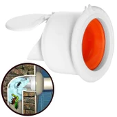 Koku Önleyici Kapaklı Muf Matik Conta Lavabo Sifon Tahliye Gideri Haşere Böcek Engelleyici Yaysız Çekvalf - 1