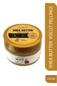 Shea Butter Body Scrub 250ml -İnce Granül Hassas Ciltlere Ölü Deri Gideren Deniz Tuzu Vücut Peelingi - 1