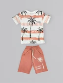 Baskılı Erkek Çocuk Tişört Şortlu Takım M00715 thumbnail 5