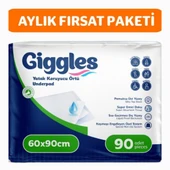 Giggles 60x90 Yatak Koruyucu Örtü 30'lu 3 Paket 90 Adet - 1