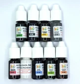 EPOKSİ REÇİNE ALKOL BAZLI MÜREKKEP SIVI PİGMENT BOYA ALCOHOL INK SET 9 RENK 10 ML (90 ML) - 1