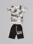 Baskılı Erkek Çocuk Tişört Şortlu Takım M00715 thumbnail 3