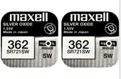 Maxell SR-721 SW / 362 Pil 1.55V Silver Oxide - 2