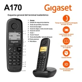 GIGASET A170 Kablosuz LCD Ekranlı Telefon Siyah - 2