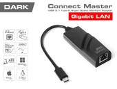 Dark DK-AC-U31XGLAN USB3.1 Type-C - 10/100/1000 Gigabit LAN Ethernet Ağ Dönüştürücü - 2