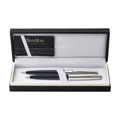 Scrikss Metropolis 78 Siyah Tükenmez Kalem ve Mekanik Kurşun Kalem İkili Set - 1