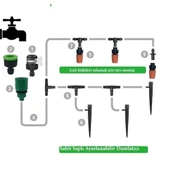 By Nevser® 10 Metre Bahçe Damlama Sulama Sistemi Seti Hortum ve Ek Parçaları - 3