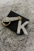 ANH010 ZİRKON TAŞLI K HARF ANAHTARLIK - 1