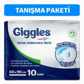 Giggles 60x90 Yatak Koruyucu Örtü 10'lu 1 Paket 10 Adet - 1