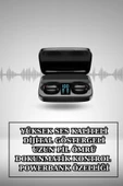 Kablosuz Bluetooth Kulaklık ve Kordon Hediyeli Akıllı Saat Nabız Ölçer Uzun Pil Ömrü - 2