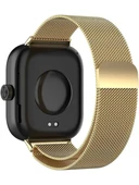Xiaomi Redmi Watch 4 / Redmi Watch 5 Kordon İnce Kibar Metal Hasır Örgülü Mıknatıslı Kayış  GOLD - 2