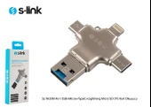 S-Link SL-TA35M 4 in 1 USB-Micro +Type-C +MicroSD Okuyucu - 2