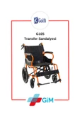 Golfi G105 Transfer Sandalyesi Frenli Tekerlekli Sandalye Hasta Taşıma Sandalyesi - 1