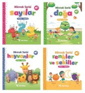 Yeti Okul Öncesi Bebek Kitapları 4 Kitap Set (Sayılar - Hayvanlar - Doğa - Renkler ve Şekiller ) Sert Yapraklı - 1