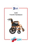 Golfi G105 Transfer Sandalyesi Frenli Tekerlekli Sandalye Hasta Taşıma Sandalyesi - 2