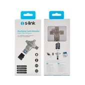 S-Link SL-TA35M 4 in 1 USB-Micro +Type-C +MicroSD Okuyucu - 3