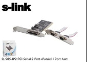 S-Link Sl-985-1P2 Pcı Serial 2 Port+Paralel 1 Port Kart - 1