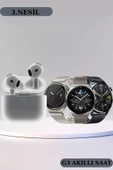 Akıllı Saat ve Kulaklık Seti Bildirim Görme Arama Cevaplama ANC Özelliği - 3