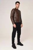 VEXO MOTO DERİ MONT ANTİK KAHVE - 5