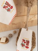 %100 Pamuk İkili 40x66 cm Renkli & Nakışlı Koleksiyon Havlu Seti - 12