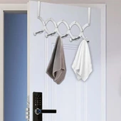 Ayt Sunup SN-24904 Çok Fonksiyonlu 5 Kancalı Katlanabilir Askılık Kapı Arkası Mutfak Banyo Askılığı - 4