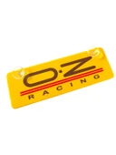 O.Z Racing Sarı Dekor Plaka Vantuzlu Cam Süsü 22x7.5cm - 1