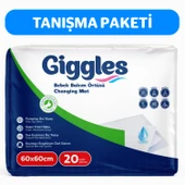 Giggles Bebek Bakım Örtüsü 60x60 20 adet - 1