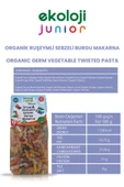 Organik Ruşeymli Sebzeli Burgu Makarna 250 gr6Paket Organic Wheat Vegetable Twisted Pasta 250gr6pack - 3