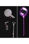 3 M LED PEMBE RENKLİ LED ŞEFFAF BALON ÇUBUKLU SET - 2