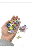 Renkli 2,5 Cm 100 Adet Mini Ahşap Mandal Çok Amaçlı Foto Askısı - 3