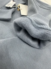 ZARA Çocuk Kışlık Mavi Sweatshirt %98 Pamuk,%2 Elestan - 3