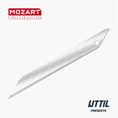 UTTIL Mozart Blades 93.040 9mm 30 derece Hassas Kesim Kır-At Bıçak 10'lu Yedek - 1