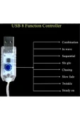 8 MODLU USB Lİ KUMANDALI 10 M PERİ LED GÜNIŞIĞI - 3