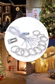3x3 Metre USB'li 8 Animasyonlu Uzaktan Kumandalı Gün Işığı Peri Tel Led Perde - 3