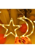 Ay Yıldız Perde Led 8 Fonksiyonlu Saçaklı Perde Led - 2