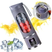 Ayt Powermaster Pm-25965 Taşınabilir Dijital Ekranlı Meyve Sıkacağı Şarjlı Blender Kamp Sporcu Meyve Sıkıcı - 1