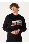 Wrangler Bisiklet Yaka Siyah Erkek Sweatshırt  Bisiklet Yaka Sweatshirt W646H1001S - 1