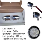 MST KROM METAL MOTOSİKLET SİS FARI - 2