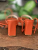 Pierre Cardin Bilekten Bağcıklı Turuncu Kadın Ayakkabı PC52269 thumbnail 4